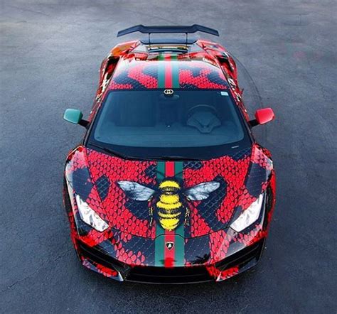 gucci wrap car